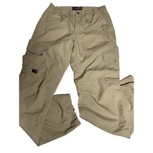 LAPG khaki Stretch Ops Tactical Pants cargo woman's fade resistant Size 8 long